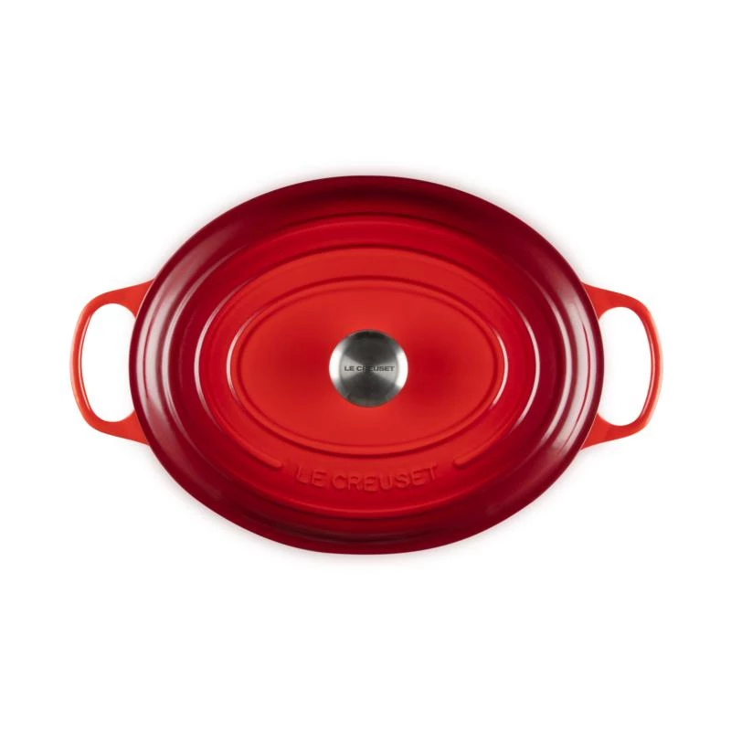 Le Creuset Signature cepešpanna ovāla 35 cm ķiršu sarkana (21178350602430)