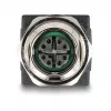 Delock M12 adapteris X-kodēts 8 kontaktu ligzda uz RJ45 ligzdu taisns