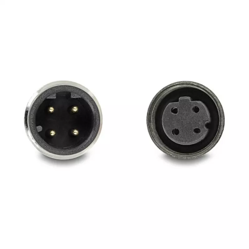 Delock M12 kabelis D-kodēts 4 kontaktu spraudnis uz ligzdu PVC 1 m