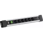 BACHMANN CONNECTUS 6xCEE7/3 1x slēdzis, 1xUSB C/C 45W L=2,0m CEE7/7 Pelēks (BM0022770)