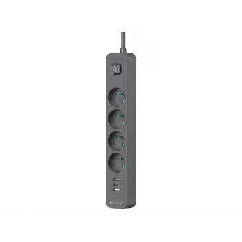 Tracer 47685 Power Line+ 5m (4 kontaktligzdas +3x USB A)