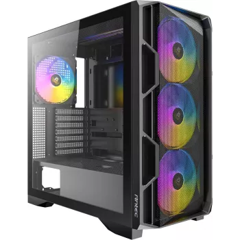 ANTEC AX-1000 ARGB Gaming E-ATX, ATX, Micro-ATX, ITX Mid Tower datora korpuss, melns (0-761345-10240-7)