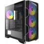 ANTEC AX-1000 ARGB Gaming E-ATX, ATX, Micro-ATX, ITX Mid Tower datora korpuss, melns (0-761345-10240-7)