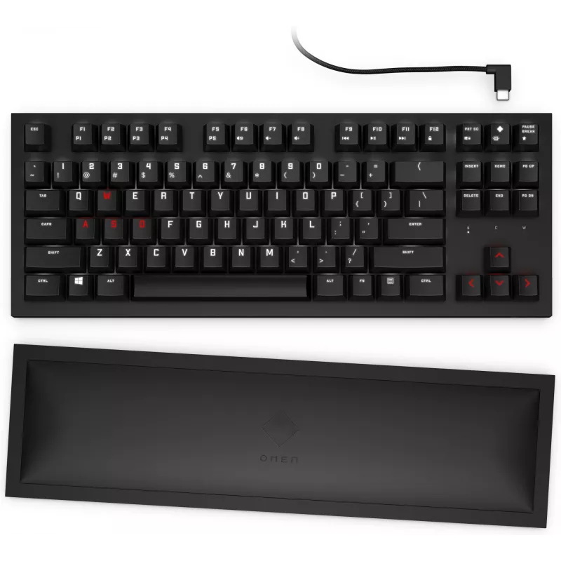 HP OMEN Spacer bezvadu TKL tastatūra, pilna izmēra (100%), bezvadu, RF bezvadu, mehāniska, melna