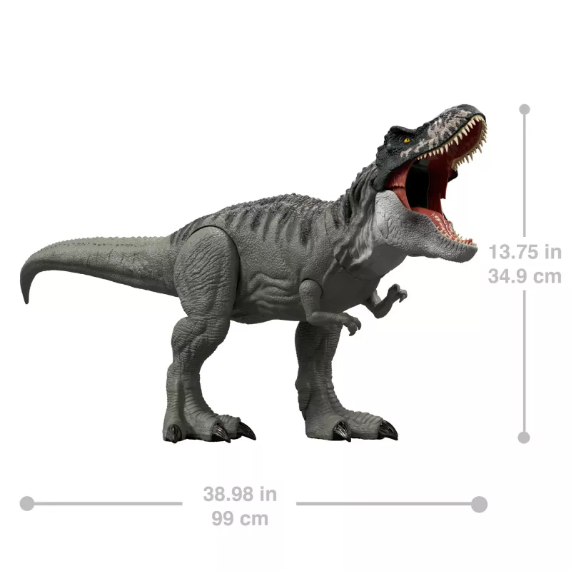 Jurassic World Rebirth Super Colossal Tyrannosaurus Rex Action Figure, T-Rex Dinozauru Filmas Rotaļlieta