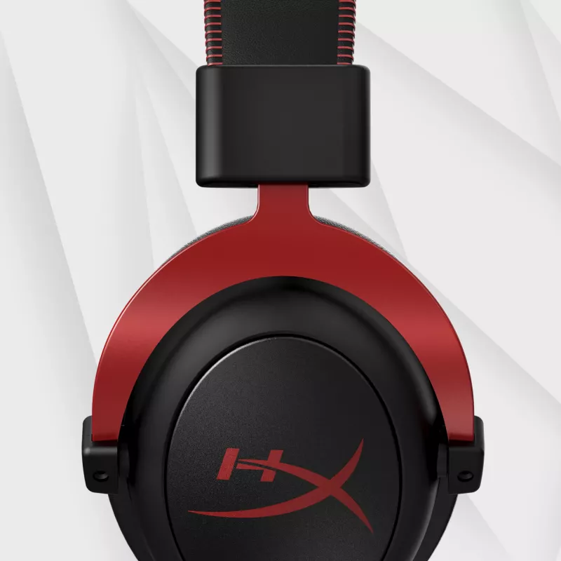 HyperX Cloud II - Spēļu austiņas (melnas-sarkanas)