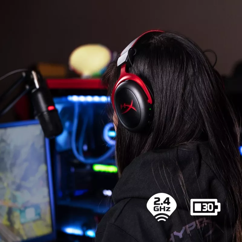 HyperX Cloud II - Spēļu austiņas (melnas-sarkanas)