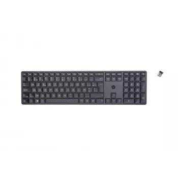 HP 450 programmējamā bezvadu tastatūra RF bezvadu + USB AZERTY Beļģu melna
