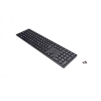 HP 450 programmējamā bezvadu tastatūra RF bezvadu + USB AZERTY Beļģu melna