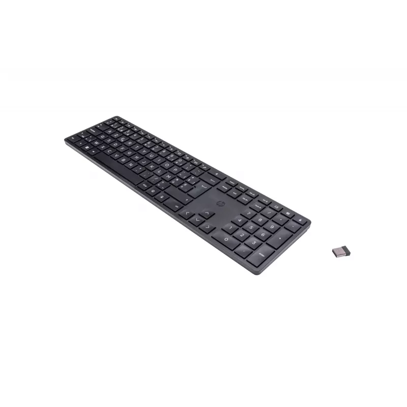 HP 450 programmējamā bezvadu tastatūra RF bezvadu + USB AZERTY Beļģu melna