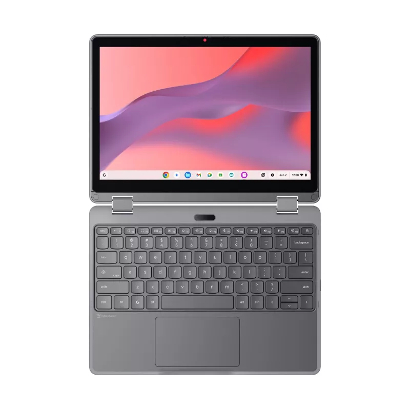 Lenovo Chrome 500e 2in1 G5 M89 MediaTek Kompanio 540 Chromebook 31 cm (12.2 inch) Skārienjutīgs WUXGA 8 GB LPDDR5x-SDRAM 64 GB UFS Wi-Fi 6E (802.11ax) ChromeOS Angļu Pelēks