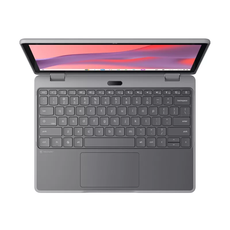 Lenovo Chrome 500e 2in1 G5 M89 MediaTek Kompanio 540 Chromebook 31 cm (12.2 inch) Skārienjutīgs WUXGA 8 GB LPDDR5x-SDRAM 64 GB UFS Wi-Fi 6E (802.11ax) ChromeOS Angļu Pelēks