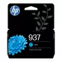 HP 937 ciāna oriģināla tintes kasetne, standarta ražība, ciāna, 1 gab., 800 lapas, viena paka