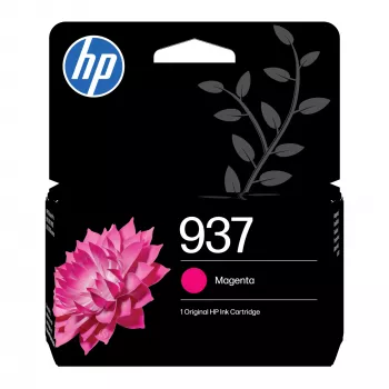 HP 937 madženta oriģināla tintes kasetne, standarta ražība, madženta, 1 gab., 800 lapas, viena paka