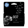 HP 937 melna oriģināla tintes kasetne, standarta ražība, melna, 1 gab., 1250 lapas, viena paka