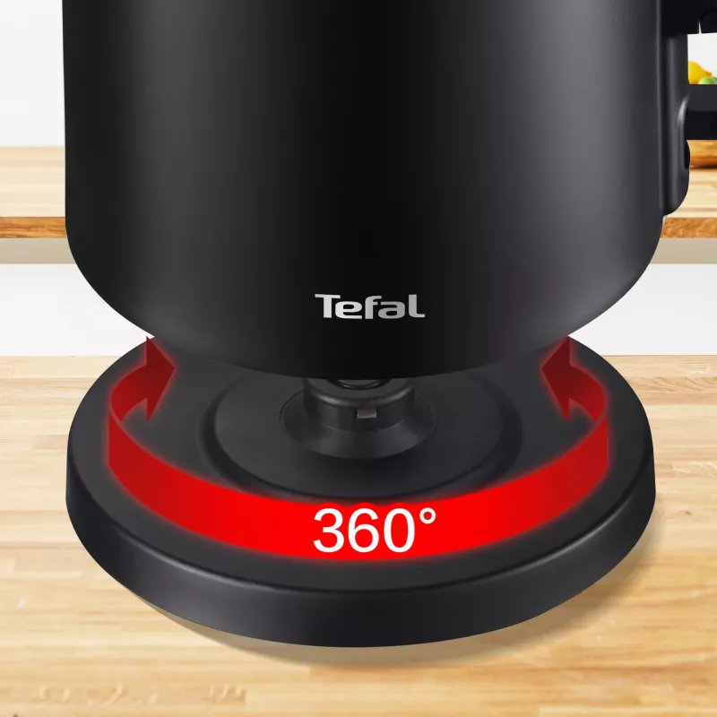 Tefal Thermo Protect KO1408E0 elektriskā tējkanna 1,5 L 1500 W Melna