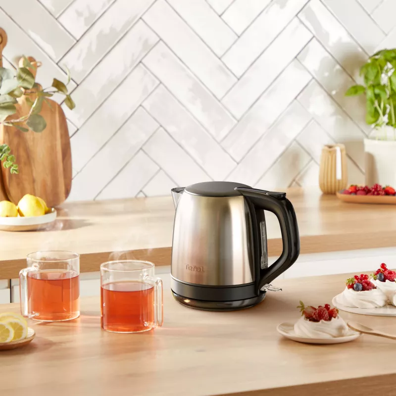 Tefal Subito Mini KO5S2DE0 elektriskā tējkanna 1 L 2400 W Melna, nerūsējošais tērauds