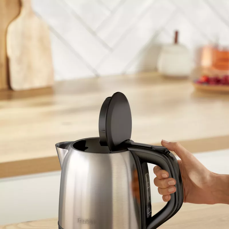 Tefal Subito Mini KO5S2DE0 elektriskā tējkanna 1 L 2400 W Melna, nerūsējošais tērauds