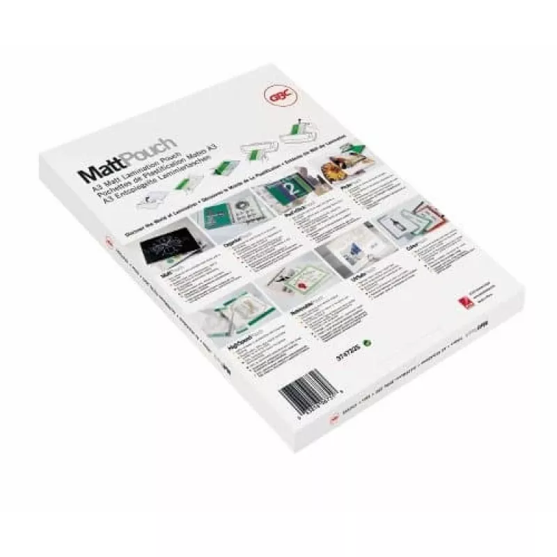GBC Laminēšanas Plēves A4 Matētas 100 Mikroni, Matēta, A4, 216 mm, 0,2 mm, 303 mm, 100 gab.