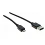 Hypertec 532456-HY USB kabelis USB 2.0 2 m USB A Micro-USB A Melns