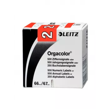 Leitz Orgacolor pašlīmējošā uzlīme Noapaļots taisnstūris Sarkana