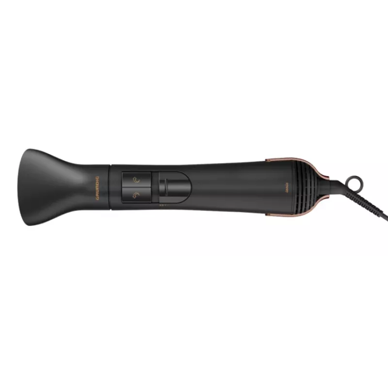 Grundig HS 7080 Karstā gaisa birste Silts Melns, Rozā zelts 1000 W 1,8 m