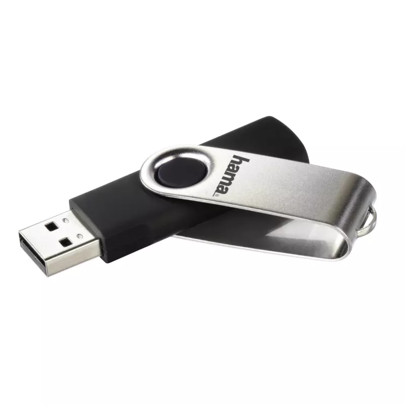 Hama 00181059 USB zibatmiņa 8 GB USB Type-A 2.0 Melns, Sudraba