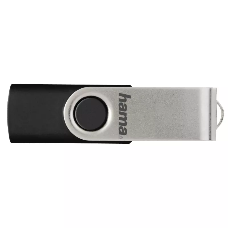 Hama 00181059 USB zibatmiņa 8 GB USB Type-A 2.0 Melns, Sudraba
