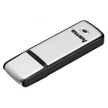 Hama Fancy USB zibatmiņa 64 GB 2.0 Melna, Sudrabota