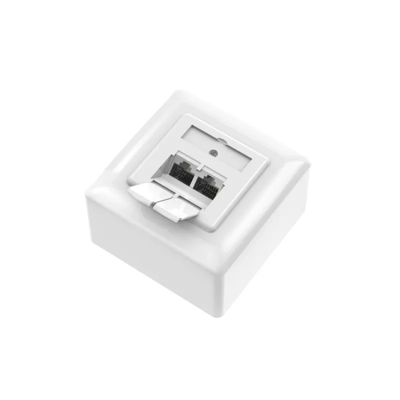Hama 00300029 socket-outlet 2 x RJ-45 balta