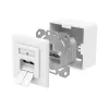 Hama 00300029 socket-outlet 2 x RJ-45 balta