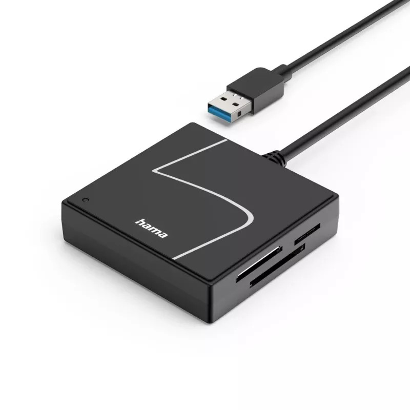 Hama 00200148 karšu lasītājs USB 3.2 Gen 1 (3.1 Gen 1) Type-A/Type-C melns