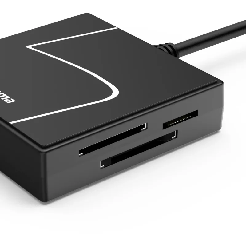 Hama 00200148 karšu lasītājs USB 3.2 Gen 1 (3.1 Gen 1) Type-A/Type-C melns