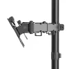 Hama monitora stiprinājums, 2 monitori, augstumā regulējams, grozāms/sasverams, 13 inch – 35 inch, melns