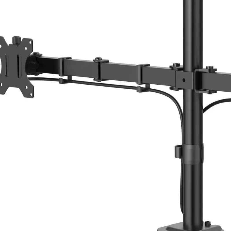 Hama monitora stiprinājums, 2 monitori, augstumā regulējams, grozāms/sasverams, 13 inch – 35 inch, melns