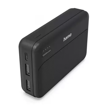 Hama Pocket 10 litija polimēra (LiPo) 10000 mAh melns