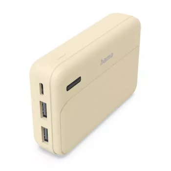 Hama Pocket 10 litija polimēra (LiPo) 10000 mAh smilšu krāsā