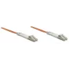 Intellinet optiskās šķiedras komutācijas kabelis, OM2, LC/LC, 5m, oranžs, duplekss, daudzmodu, 50/125 µm, LSZH, šķiedra, mūža garantija