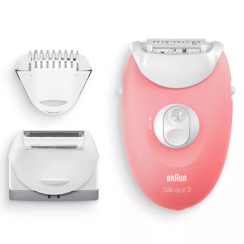 Braun Silk-epil 3-277 epilators, balts/rozā