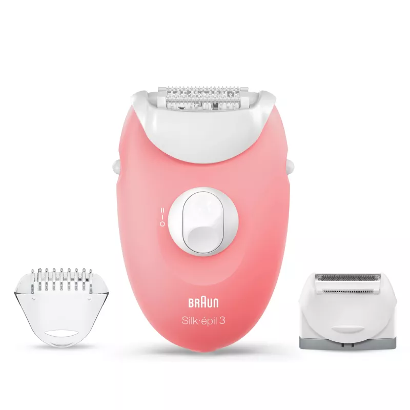 Braun Silk-epil 3-277 epilators, balts/rozā