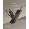 ICY BOX Spade Dock 4038, 7-in-1 dokstacija ar LCD displeju un PD 100 W