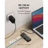 ICY BOX Spade Dock 4038, 7-in-1 dokstacija ar LCD displeju un PD 100 W