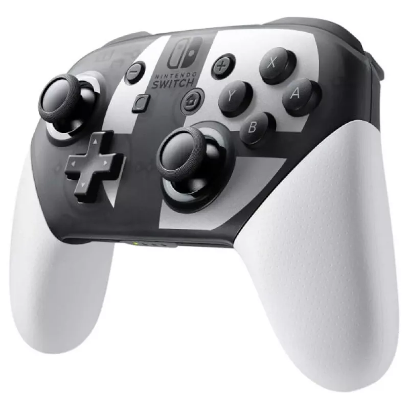 Nintendo Switch Pro kontrolieris Super Smash Bros. Ultimate Edition melns, pelēks, balts Bluetooth spēļu kontrolieris analogs / digitāls Nintendo Switch