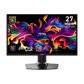 MSI MAG 272QPDE QD-OLED X24 datora monitors 67,3 cm (26,5 collas) 2560 x 1440 pikseļi Wide Quad HD melns