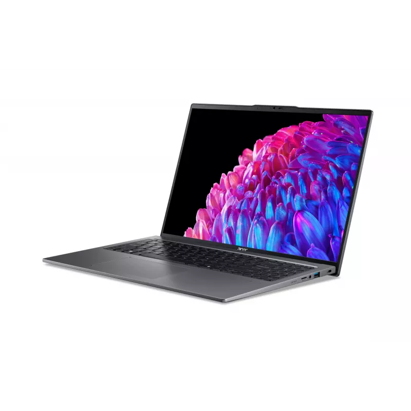 Acer Swift Go 16 SFG16-72-782U Intel Core Ultra 7 155U Portatīvais dators 40,6 cm (16 collu) 3.2K 16 GB LPDDR5-SDRAM 1 TB SSD Wi-Fi 6E (802.11ax) Windows 11 Home Pelēks