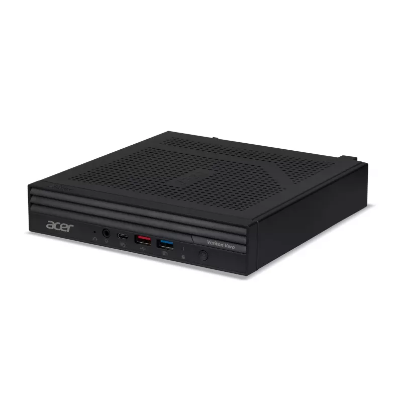 Acer Veriton Vero N4720GT I54516 Pro Intel® Core™ i5 i5-14400 16 GB DDR5-SDRAM 512 GB SSD Windows 11 Pro Mikro PC Mini PC Melns
