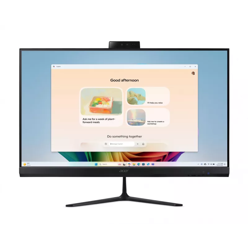 Acer Aspire C27B AI AR7432 NL Copilot+ PC AMD Ryzen™ AI 5 350 68,6 cm (27 collas) 1920 x 1080 pikseļi Viss vienā dators 32 GB DDR4-SDRAM 1 TB SSD Windows 11 Home Wi-Fi 6E (802.11ax) Melns
