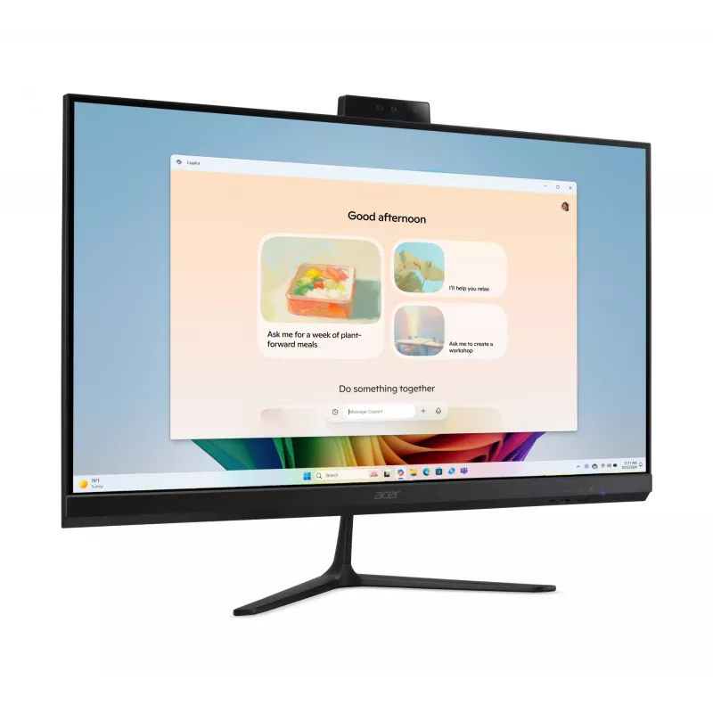 Acer Aspire C27B AI AR7432 NL Copilot+ PC AMD Ryzen™ AI 5 350 68,6 cm (27 collas) 1920 x 1080 pikseļi Viss vienā dators 32 GB DDR4-SDRAM 1 TB SSD Windows 11 Home Wi-Fi 6E (802.11ax) Melns