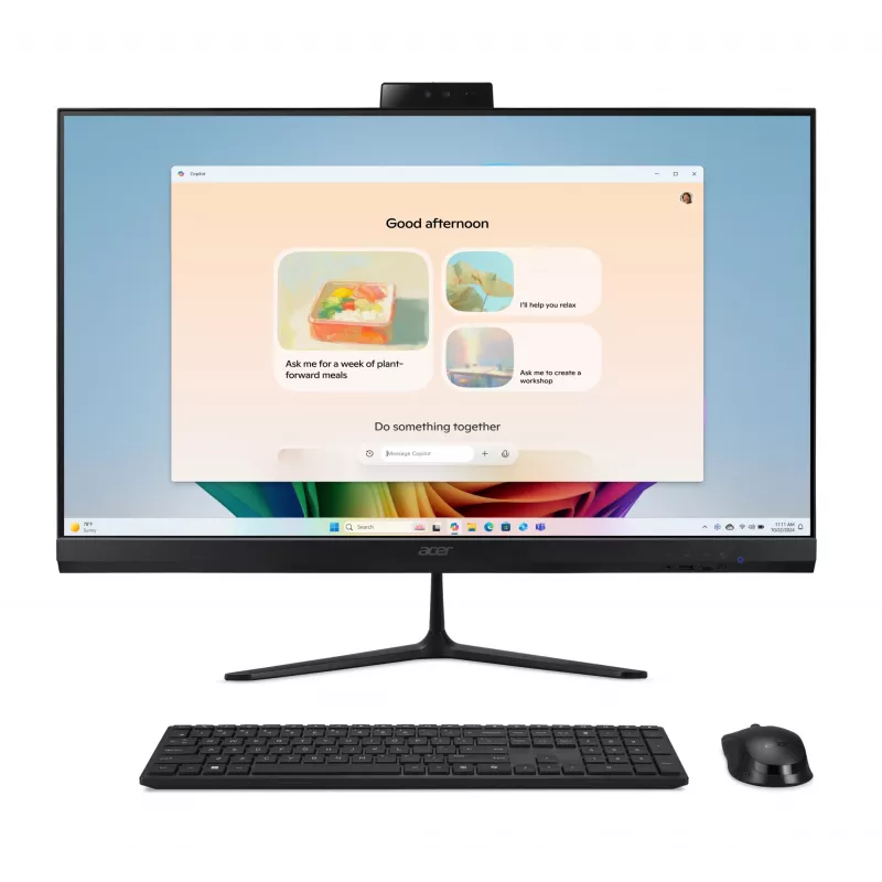 Acer Aspire C27B AI AR7432 NL Copilot+ PC AMD Ryzen™ AI 5 350 68,6 cm (27 collas) 1920 x 1080 pikseļi Viss vienā dators 32 GB DDR4-SDRAM 1 TB SSD Windows 11 Home Wi-Fi 6E (802.11ax) Melns