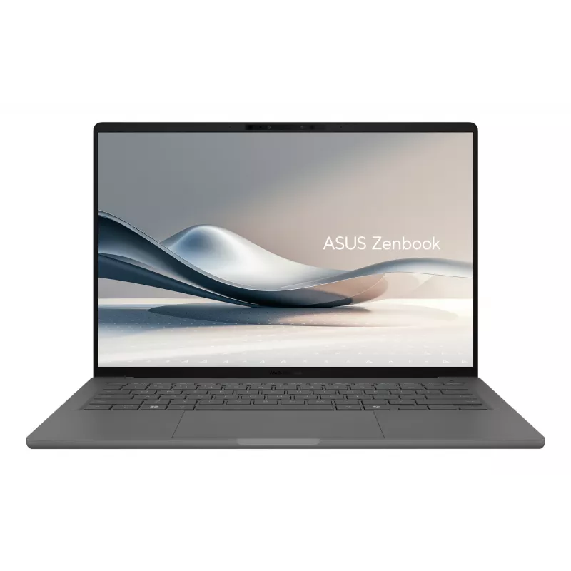 ASUS Zenbook A14 UX3407QA-QD343X Snapdragon X1-26-100 klēpjdators 35,6 cm (14 collas) WUXGA 32 GB LPDDR5x-SDRAM 1 TB SSD Wi-Fi 6E (802.11ax) Windows 11 Pro pelēks